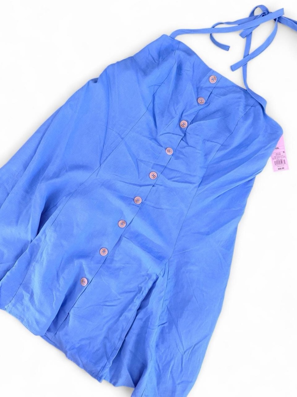 wild fable Periwinkle Blue Halter Button-Front Camisole